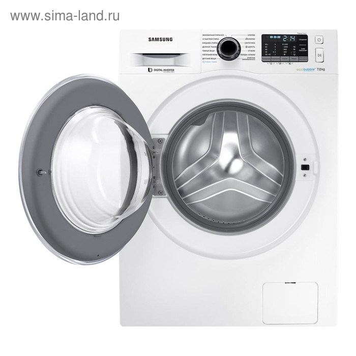 Стиральная машина Samsung WW70J52E0HW, класс А++, 1200 об/мин, 7 кг, белая