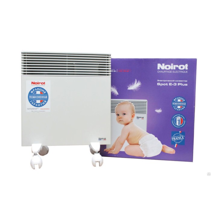 Обогреватель Noirot Spot E-3 Plus, конвекторный, 1000 Вт, белый