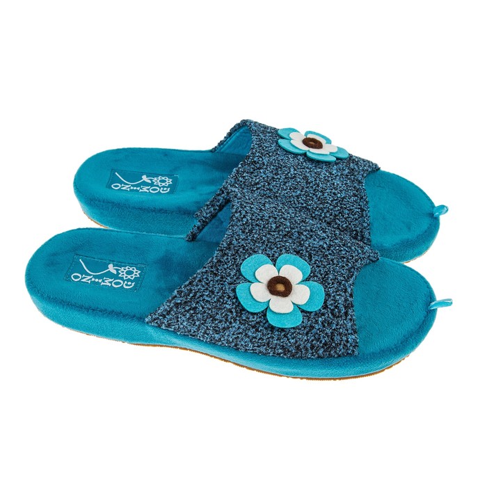 Тапочки женские Domino арт.DA-LA568, цвет бирюзовый, размер 37