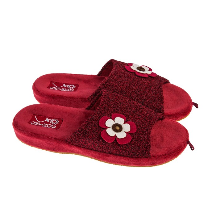 Тапочки женские Domino арт.DA-LA568, цвет бордовый, размер 37