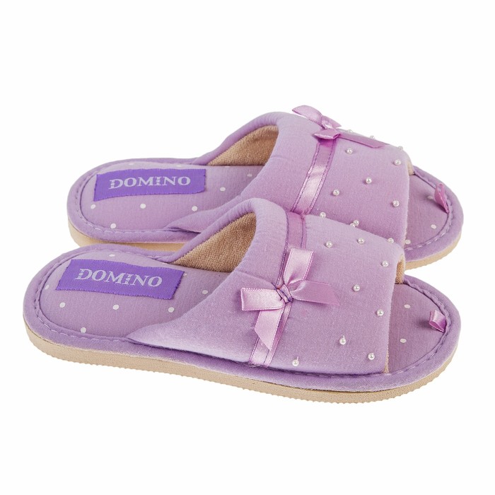 Тапочки подростковые Domino арт. D-EP85, цвет фиолетовый, размер 30/31