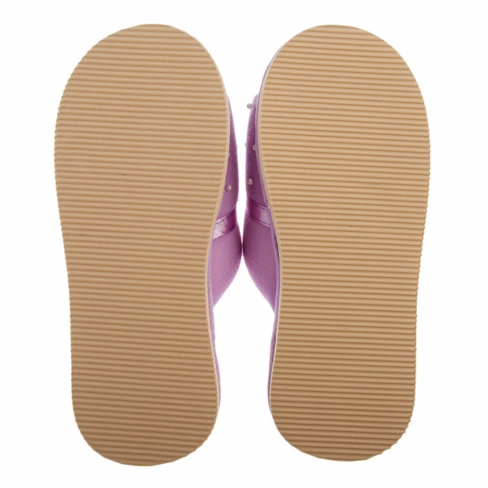 Тапочки подростковые Domino арт. D-EP85, цвет фиолетовый, размер 30/31