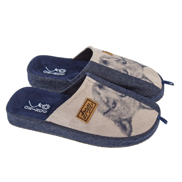 Тапочки подростковые Domino арт.DA-PM933, цвет синий, размер 38