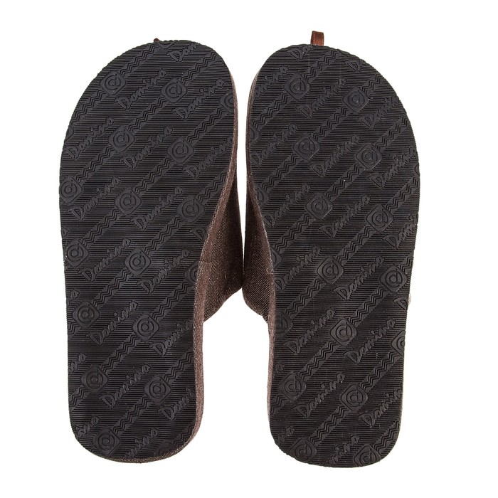 Тапочки подростковые Domino арт.DA-PM933, цвет коричневый, размер 38