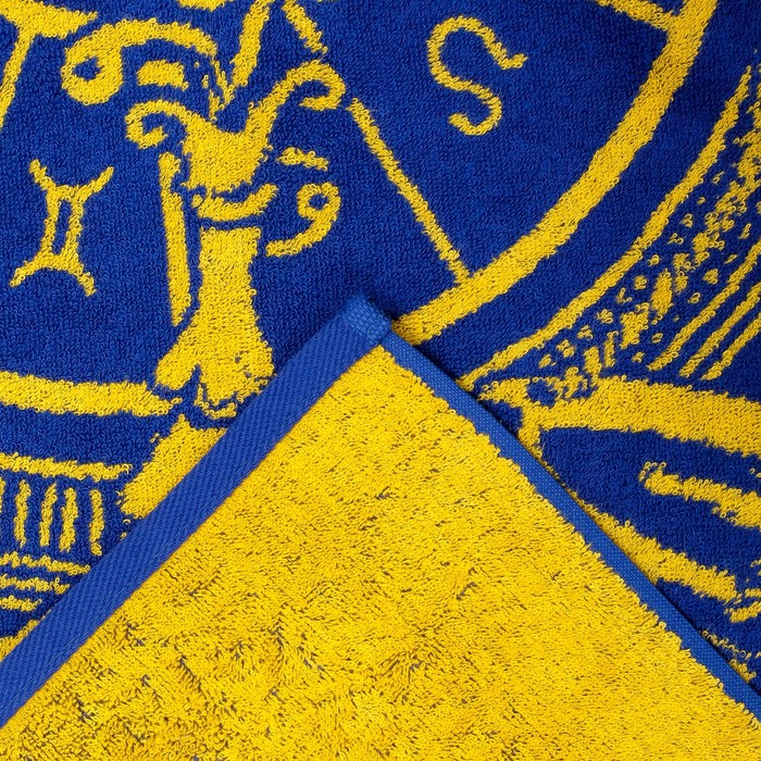 Полотенце махровое Этель "Весы" 70х130 см, 100% хлопок, 420гр/м2