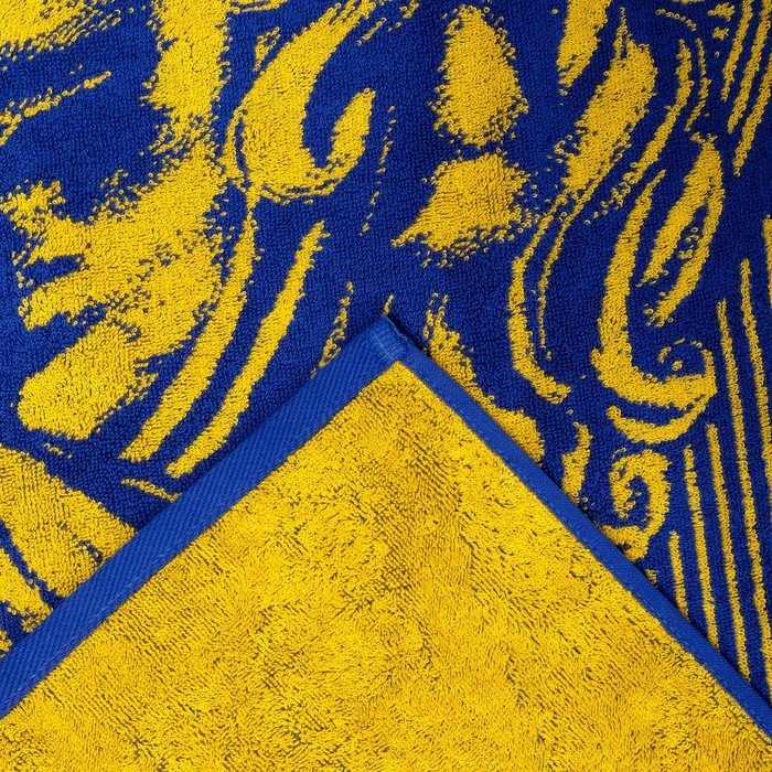 Полотенце махровое Этель "Водолей" 70х130 см, 100% хлопок, 420гр/м2