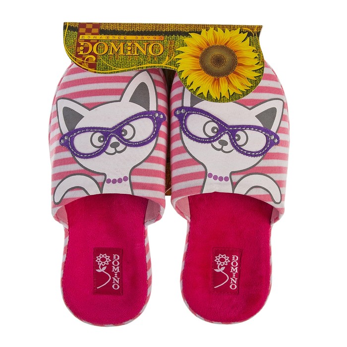 Тапочки подростковые Domino арт. DA-PL38, цвет розовый, размер 35