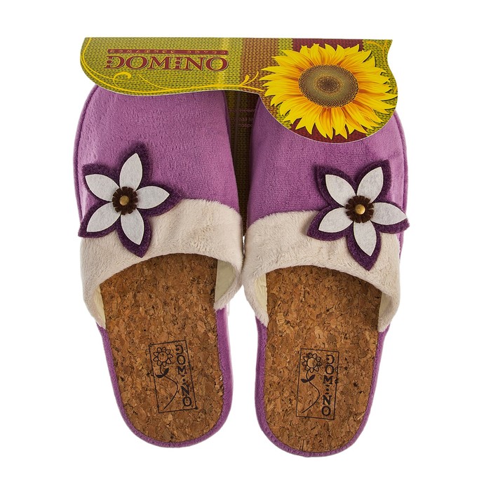 Тапочки женские Domino арт. DA-L567, цвет сиреневый, размер 39