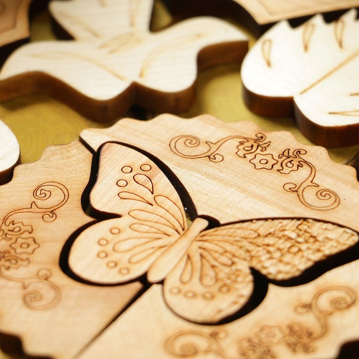 Подставка под горячее «Бабочка», D=22 см, можжевельник