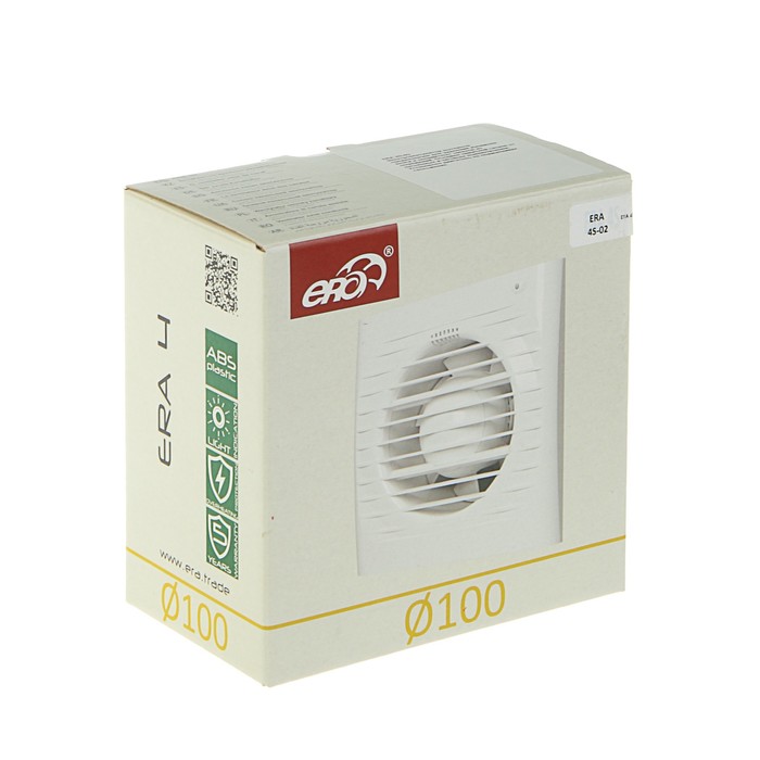 Вентилятор осевой "ЭРА" ERA 4S-02, 150х150 мм, d=100 мм