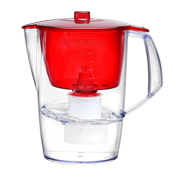 Фильтр-кувшин 3,6 л "Барьер. Лайт", цвет красный