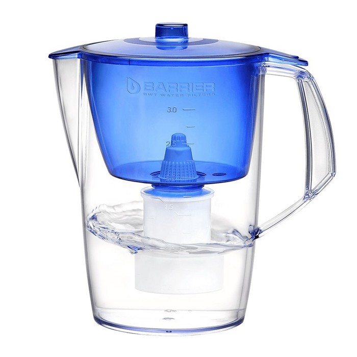 Фильтр-кувшин 3,6 л "Барьер. Лайт", цвет синий