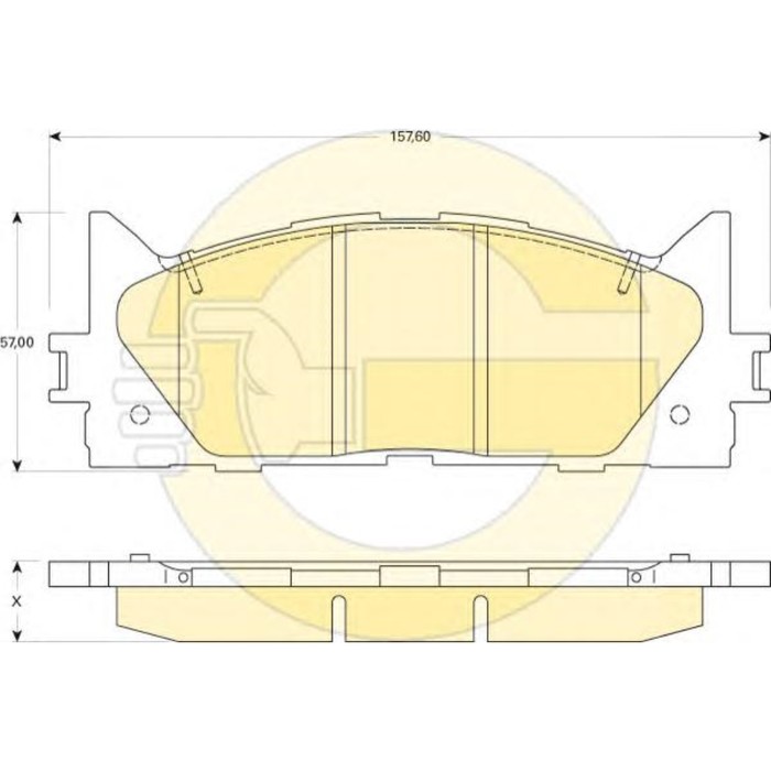 Колодки тормозные дисковые GIRLING 6134299