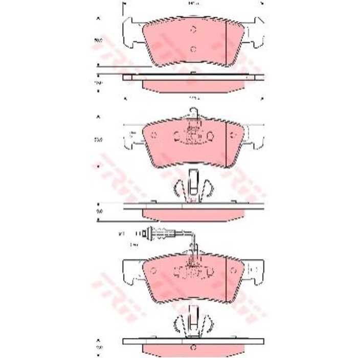 Колодки тормозные TRW GDB1671