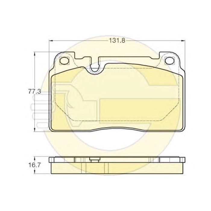 Колодки тормозные дисковые GIRLING 6119743
