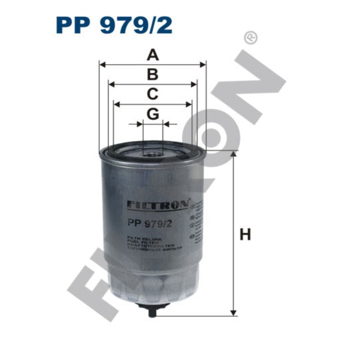 Фильтр топливный FILTRON PP9792