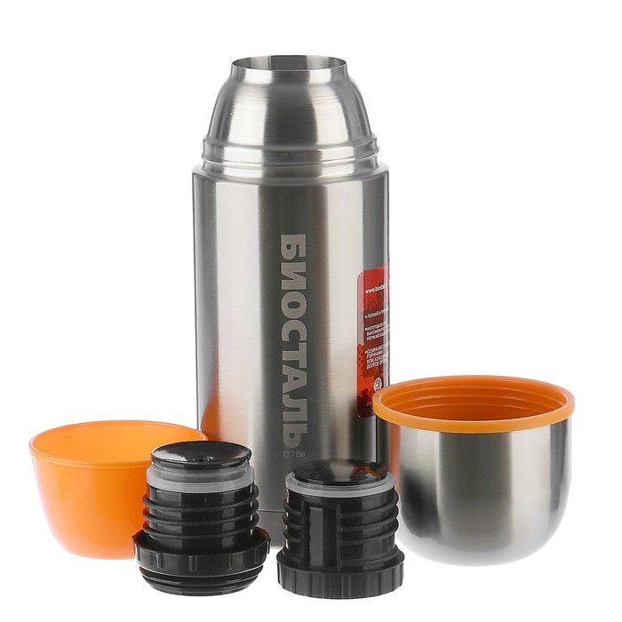 Термос с узким горлышком NBP-750, 2 пробки, 750 мл