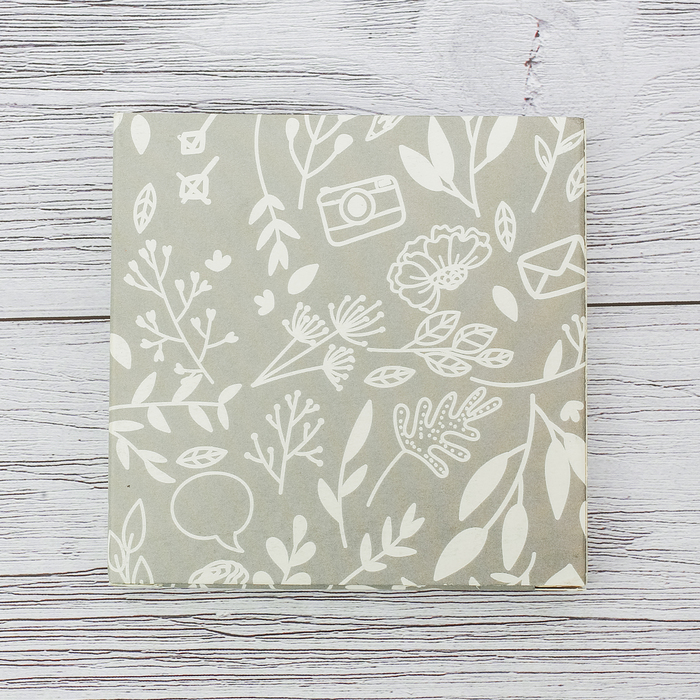 Футляр с бумажным блоком для записей "Орнамент"