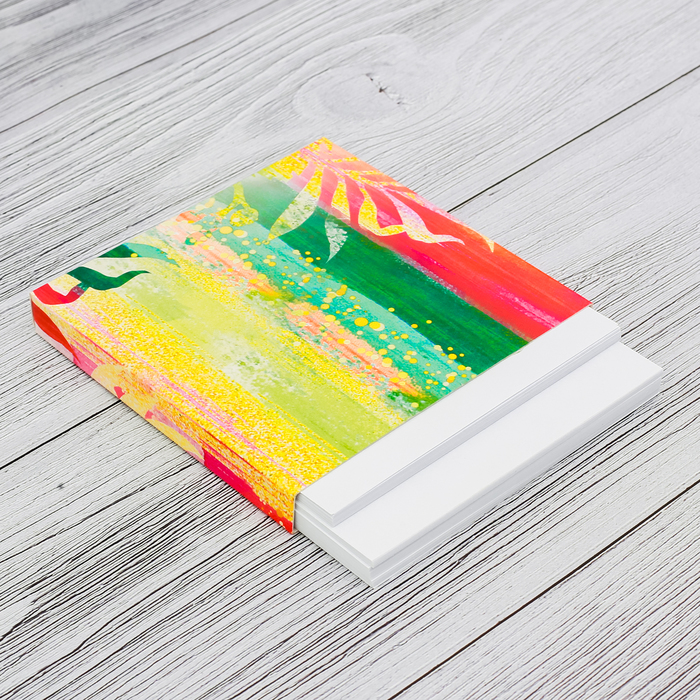 Футляр с бумажным блоком для записей "Краска"