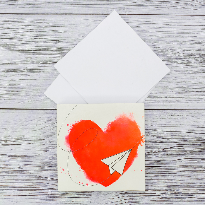 Футляр с бумажным блоком для записей "Самолетик"