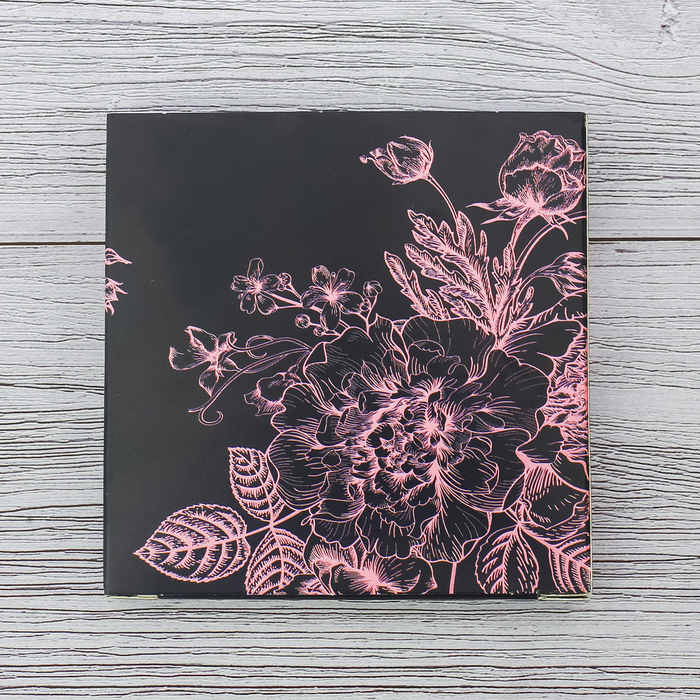 Футляр с бумажным блоком для записей "Розы"