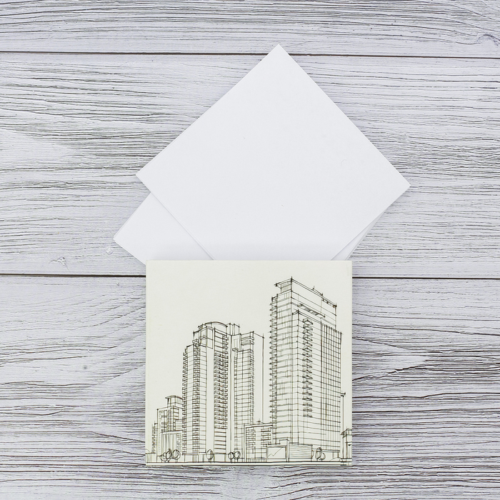 Футляр с бумажным блоком для записей "Стальные конструкции"