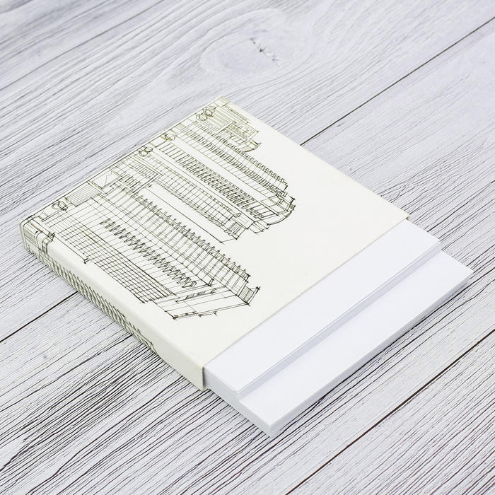 Футляр с бумажным блоком для записей "Стальные конструкции"