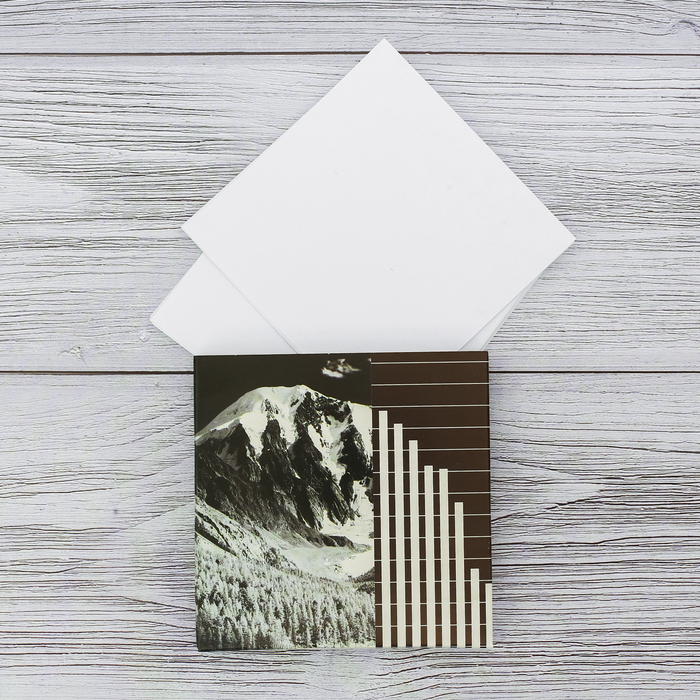 Футляр с бумажным блоком для записей "Горы"