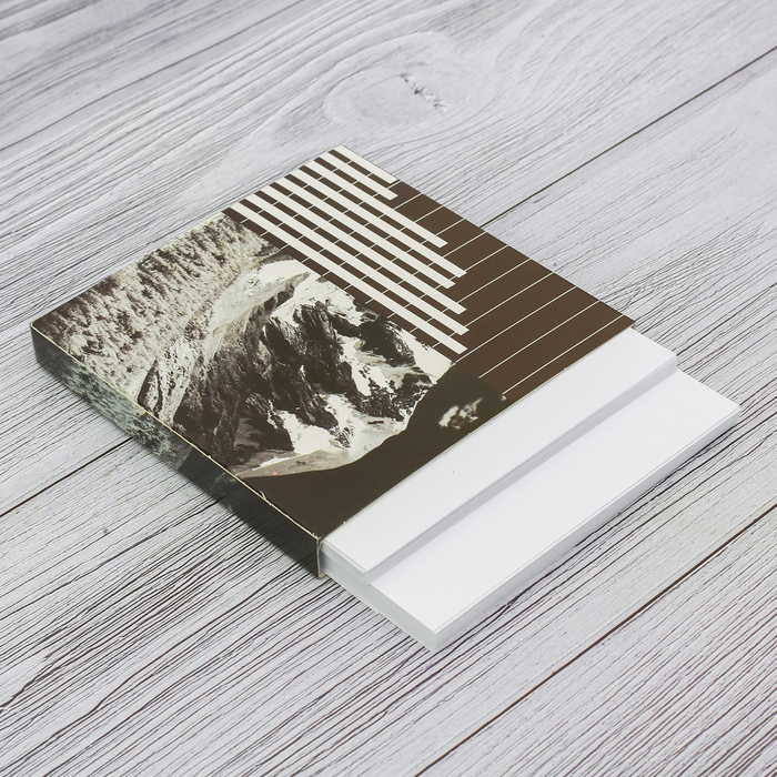 Футляр с бумажным блоком для записей "Горы"