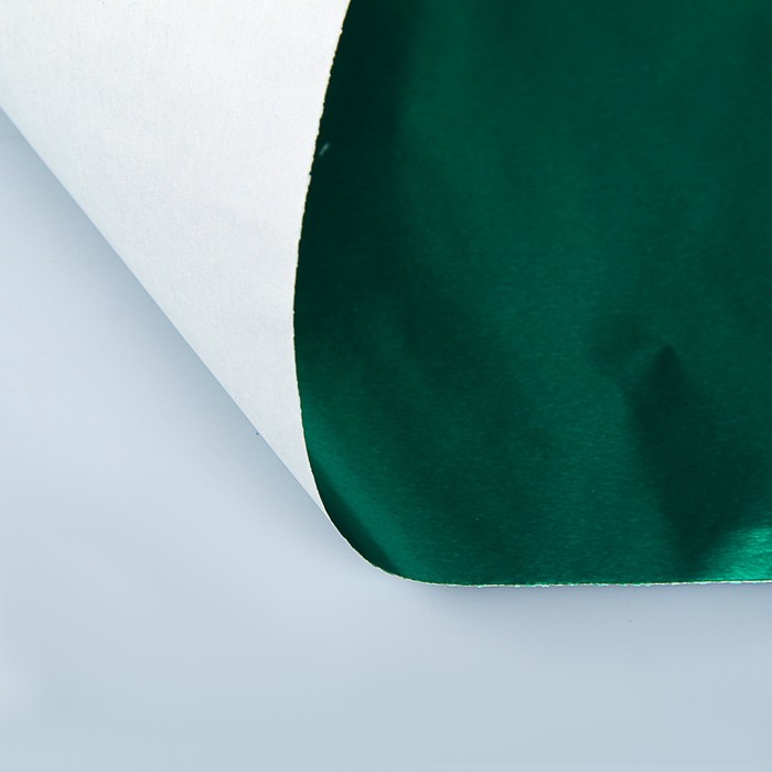 Бумага цветная Металлизированная в рулоне 1000*3000 мм Sadipal зеленый 12723