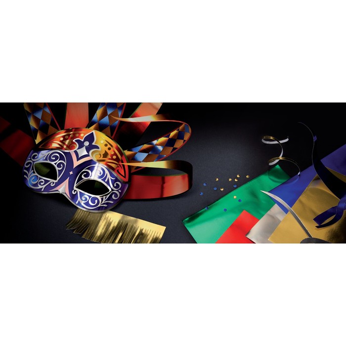 Бумага цветная Металлизированная в рулоне 500*2000 мм Sadipal красный 12744