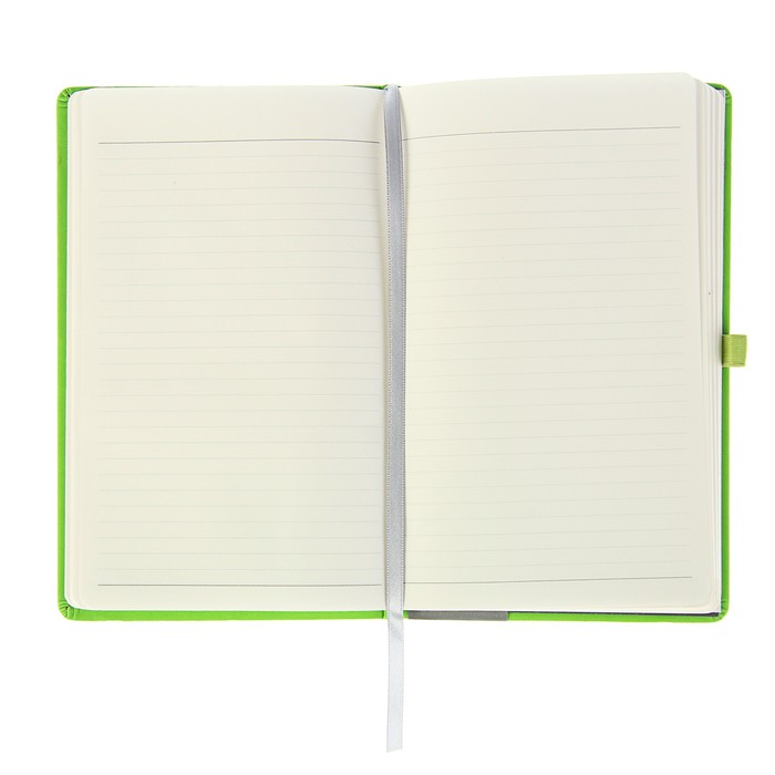 Записная книжка, твердая обложка, А5, 96 листов линейка Erich Krause FESTIVAL, на резинке, салатовая
