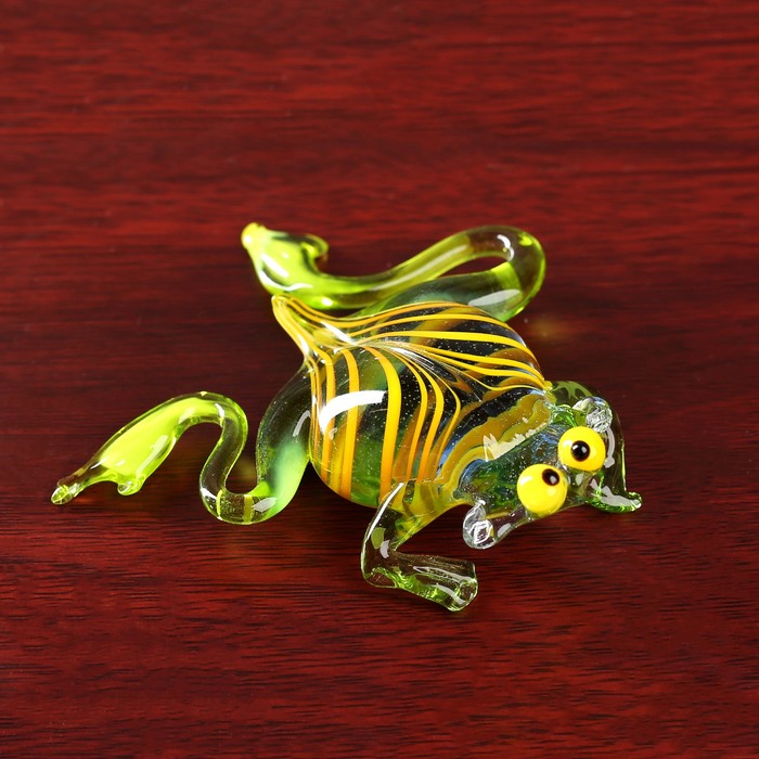 Сувенир из стекла средняя "Лягушонок", 9 х 8 х 3 см
