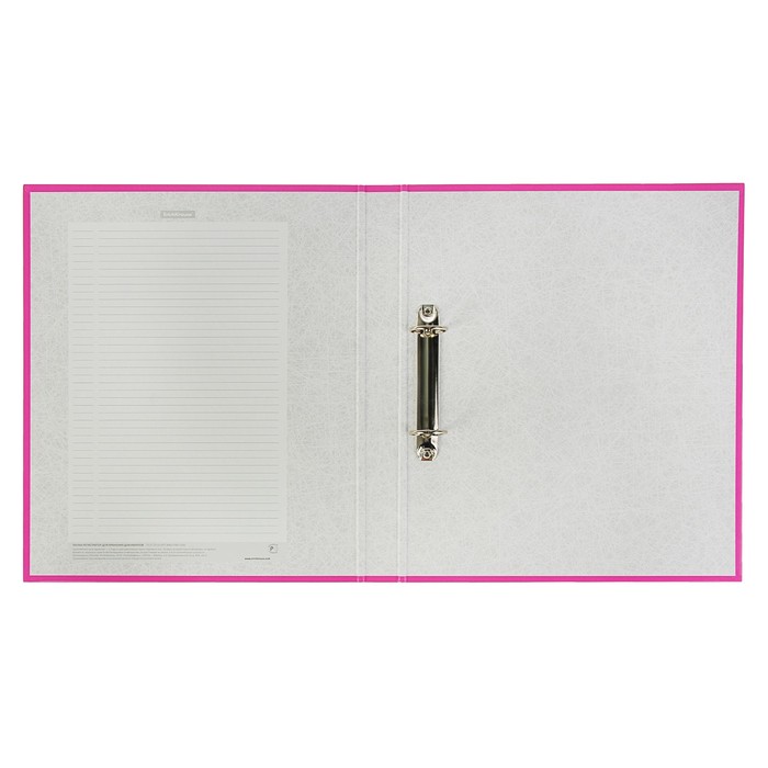 Папка на 2 кольцах А4, ErichKrause Neon, 35 мм, 1750 мкм, неон розовая