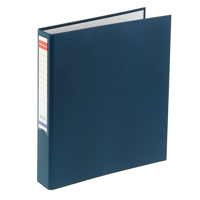 Папка-регистратор на 2 кольцах А4, 35мм Erich Krause "Бизнес", синяя, картон 2мм, вместимость 350 листов