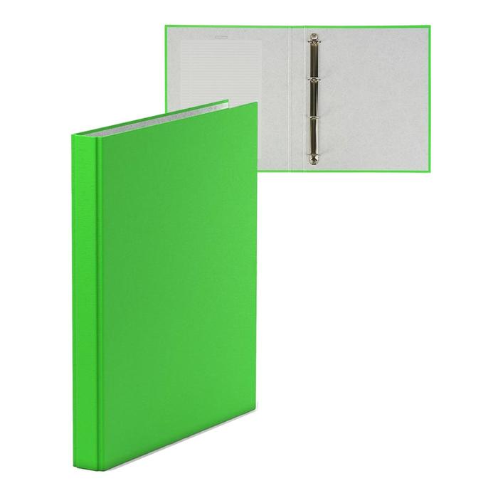 Папка-регистратор на 4 кольцах А4, 35мм Erich Krause Neon зеленая, картон 1.75мм, вместимость 250 листов