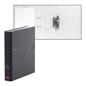 Папка-регистратор А4, Erich Krause, Work Inside, 50 мм, ламинированный картон, собранная, чёрная