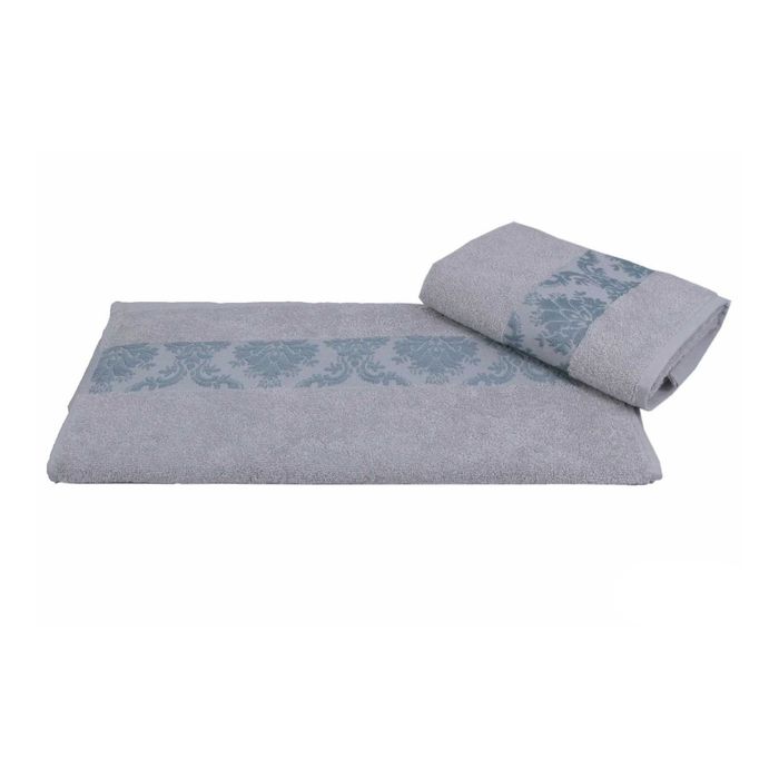 Махровое полотенце "RUZANNA", размер 100х150 см, цвет светло-голубой
