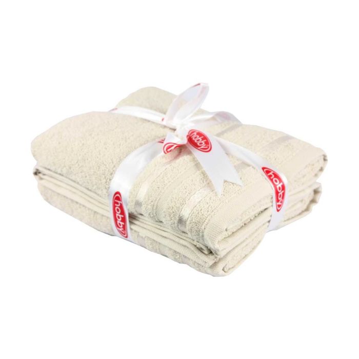 Махровое полотенце "NISA", размер 50х90 см, цвет бежевый