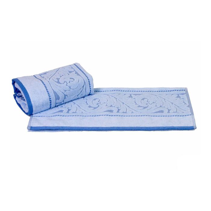 Махровое полотенце "SULTAN", размер 50х90 см, цвет голубой