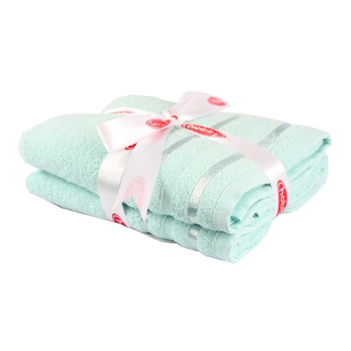 Махровое полотенце "NISA", размер 50х90 см, цвет бирюзово-зелёный