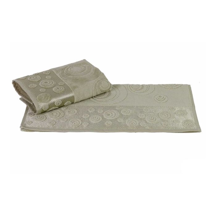 Махровое полотенце "FERAYE", размер 50х90 см, цвет зелёный