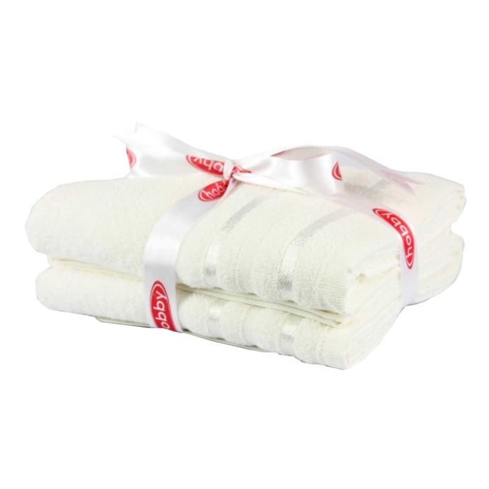 Махровое полотенце "NISA", размер 50х90 см, цвет молочный