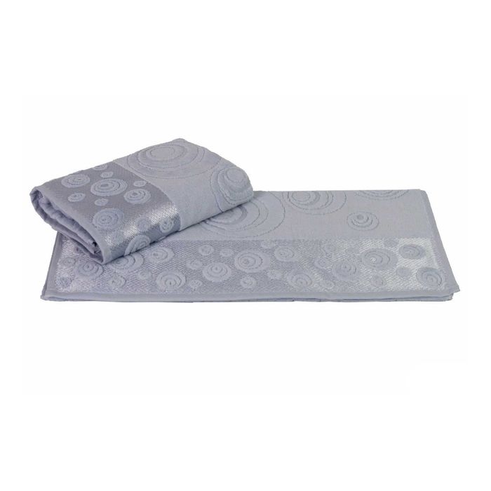 Махровое полотенце "FERAYE", размер 50х90 см, цвет серый