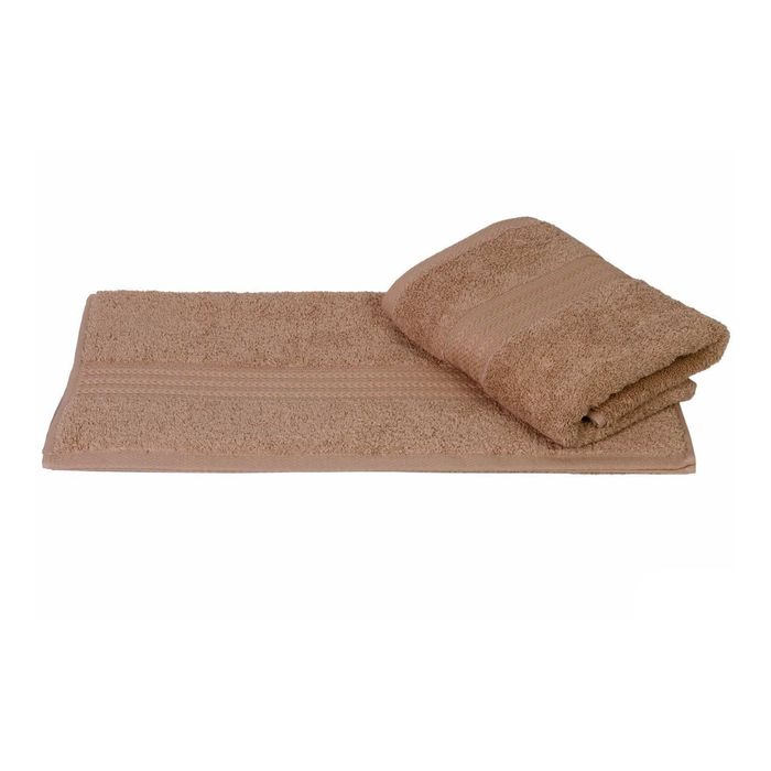 Махровое полотенце "RAINBOW", размер 50х90 см, цвет светло-коричневый