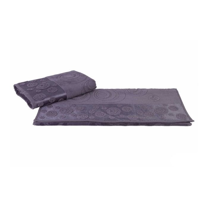 Махровое полотенце "FERAYE", размер 50х90 см, цвет тёмно-серый