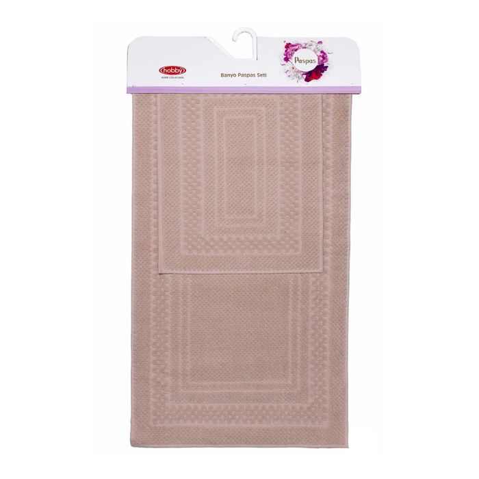 Коврики для ванной "CHEQUERS", 40х60, 60х100, цвет песочный