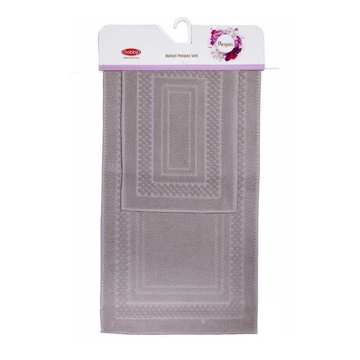 Коврики для ванной "CHEQUERS", 40х60, 60х100, цвет тёмно-кремовый