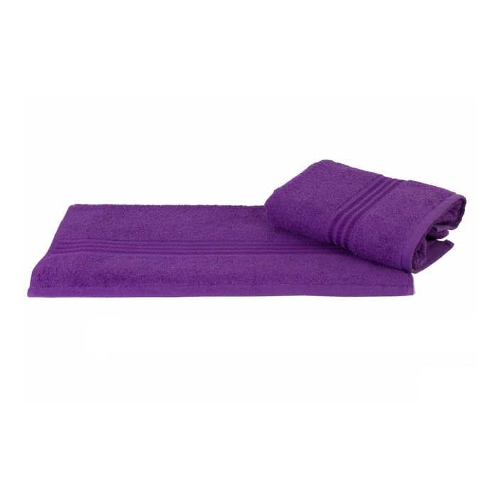Махровое полотенце "RAINBOW", размер 50х90 см, цвет тёмно-лиловый