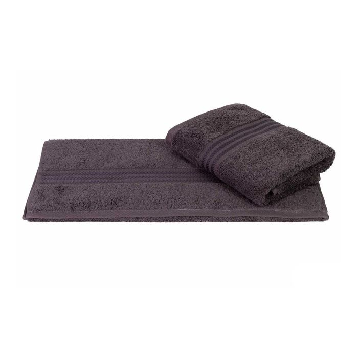 Махровое полотенце "RAINBOW", размер 50х90 см, цвет тёмно-серый